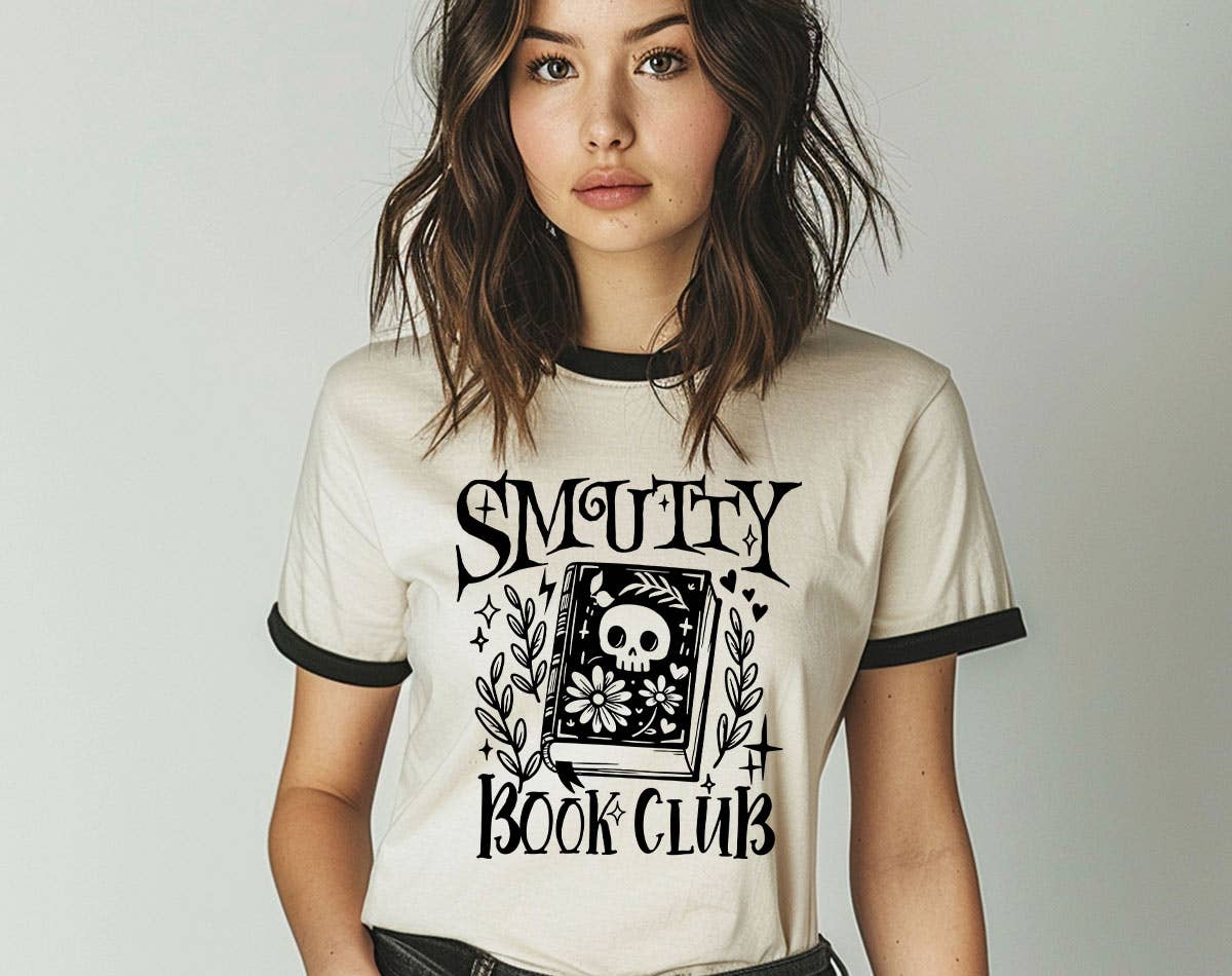 Smutty Book Club Ringer Tee