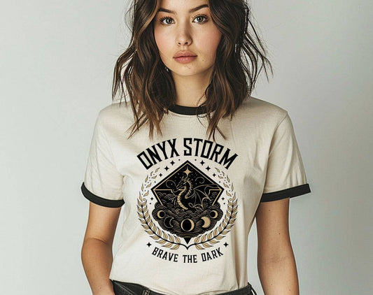 Onyx Storm Ringer Tee