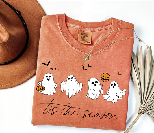 Ghost Tis The Season Tee - Light Green