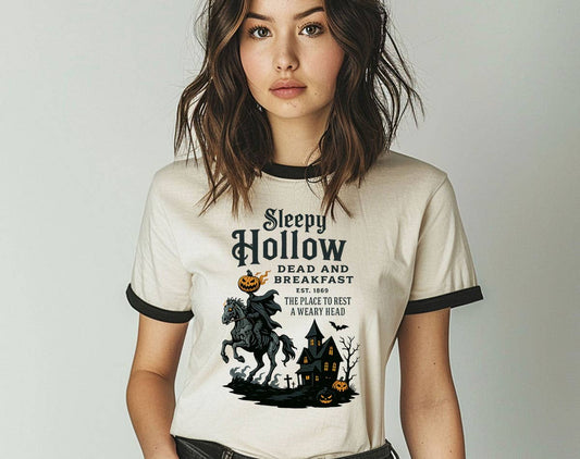 Sleepy Hollow Pumpkin Ringer Tee
